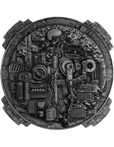 SKULL STEAMPUNK Steampunk Series 2 Oz Silver Coin 2000 Francs Cameroon 2025 - Coins & More - Cameroon