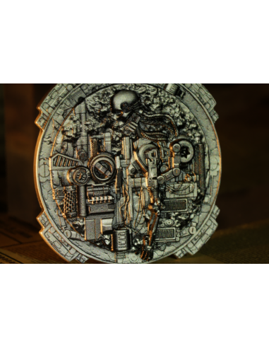SKULL STEAMPUNK Steampunk Series 2 Oz Silver Coin 2000 Francs Cameroon 2025 - Coins & More - Cameroon