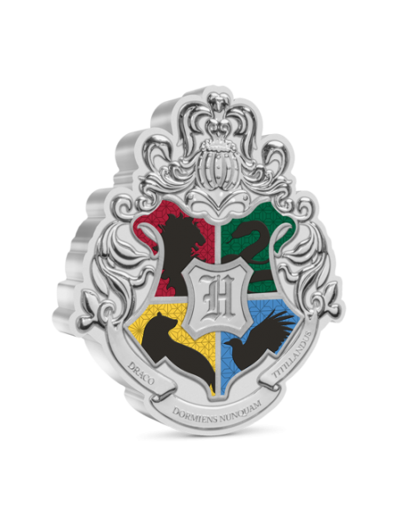 BLASON DE POUDLARD - HARRY POTTER 1 Oz Silver Coin 2$ Dollars Niue 2021 - Coins & More - Niue