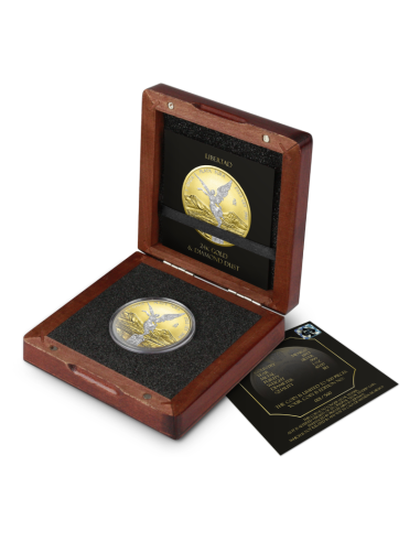 LIBERTAD Diamond Dust II Moneta d'argento dorata da 1 Oz Messico 2023 - Coins & More - Messico