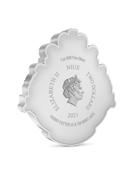 BLASON DE POUDLARD - HARRY POTTER 1 Oz Silver Coin 2$ Dollars Niue 2021 - Coins & More - Niue