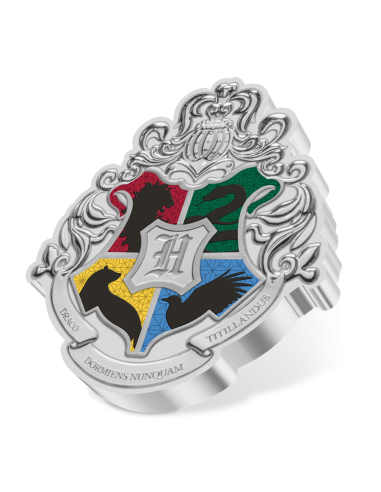 BLASON DE POUDLARD - HARRY POTTER 1 Oz Silver Coin 2$ Dollars Niue 2021 - Coins & More - Niue