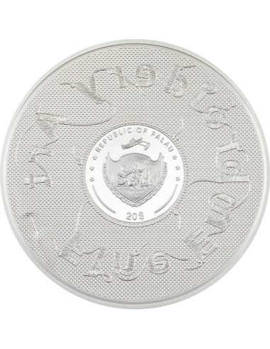 STARRY NIGHT Fine Embroidery Art 3 Oz Silver Coin 20$ Palau 2024 - Coins & More - Palau