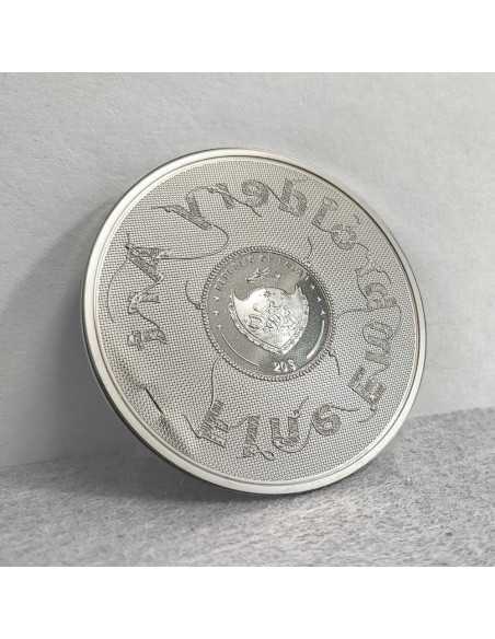 STARRY NIGHT Fine Embroidery Art 3 Oz Silver Coin 20$ Palau 2024 - Coins & More - Palau