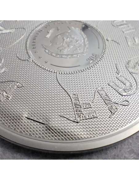 STARRY NIGHT Fine Embroidery Art 3 Oz Silver Coin 20$ Palau 2024 - Coins & More - Palau