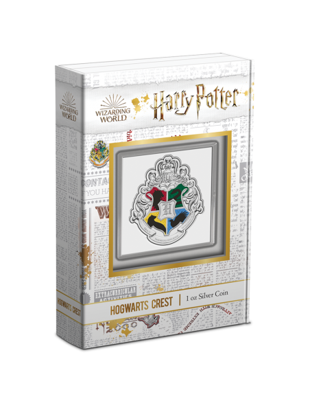 BLASON DE POUDLARD - HARRY POTTER 1 Oz Silver Coin 2$ Dollars Niue 2021 - Coins & More - Niue