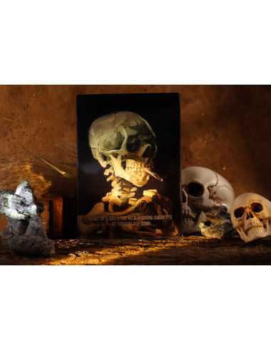 SKULL OF A SKELETON WITH BURNING CIGARETTE Vincent Van Gogh 1 Oz Silver Coin 1000 Francs Cameroon 2025 - Coins & More - Cameroon