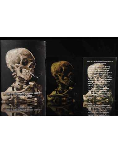 SKULL OF A SKELETON WITH BURNING CIGARETTE Vincent Van Gogh 1 Oz Silver Coin 1000 Francs Cameroon 2025 - Coins & More - Cameroon