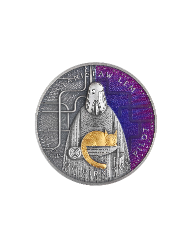 TALES OF PIRX THE PILOT Stanislaw Lem Meister der Science Fiction 2 Oz Silbermünze 1000 Francs Kamerun 2024 - Coins & More - ...
