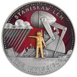 EL INVENCIBLE Stanislaw Lem Maestro de la Ciencia Ficción Moneda de Plata de 2 Oz 1000 Francos Camerún 2024 - Coins & More - ...