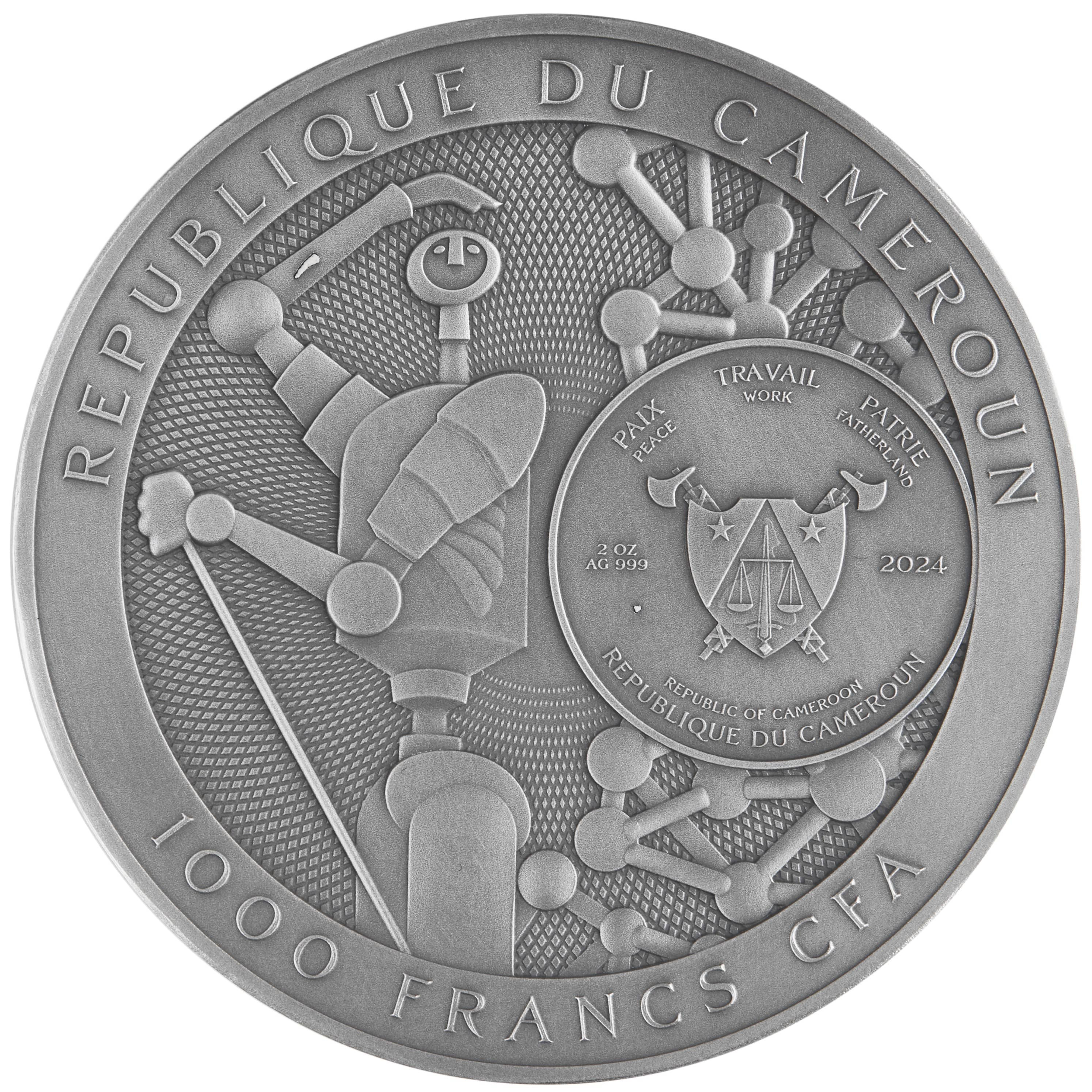 THE INVINCIBLE Stanislaw Lem Master of Science Fiction 2 Oz Silver