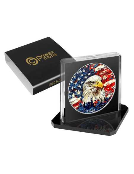 BALD EAGLE AmericArt 1 Oz Moneda de Plata 1$ USA 2024 - Coins & More - Usa