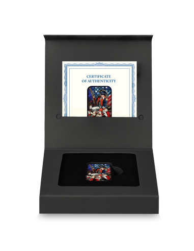 GIORNO DELL'INDIPENDENZA 2024 Barretta Premium in argento fuso da 2 once - Coins & More - Argento