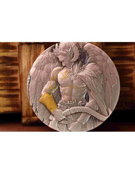 SAINT RAGUEL Archangel Pièce de Monnaie 2 Once Finition Antique 2000 Francs Cameroon 2025 - Coins & More - Cameroun
