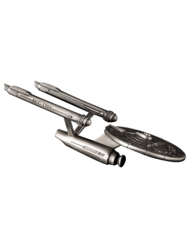 DIE U.S.S. ENTERPRISE NCC-1701 STAR TREK 3 Oz Silbermünze 5$ Samoa 2024 - Coins & More - Samoa