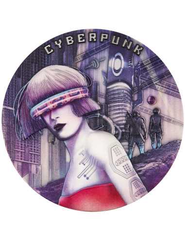 CYBERPUNK The Punk Universe 200g Silber UV Fluoreszierende Münze 15$ Niue 2024 - Coins & More - Niue