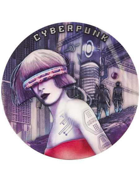 CYBERPUNK L'Universo Punk 200g Moneta d'Argento UV Fluorescente 15$ Niue 2024 - Coins & More - Niue