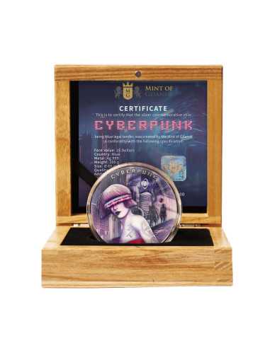 CYBERPUNK The Punk Universe 200g Silber UV Fluoreszierende Münze 15$ Niue 2024 - Coins & More - Niue