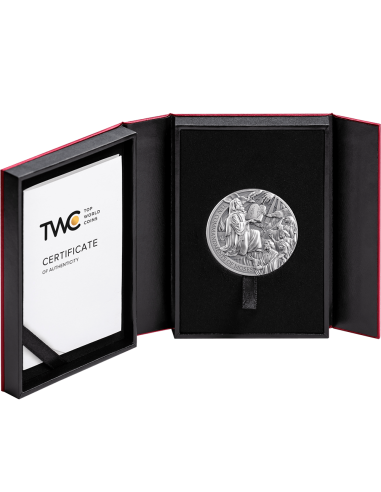 LES DIX COMMANDEMENTS DE MOSES Histoires de la Bible Pièce de monnaie en argent de 2 Oz 2000 Francs Cameroun 2024 - Coins & M...