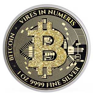 DIAMOND BITCOIN Moneda de Plata de 1 Oz 2$ Niue 2024 - Coins & More - Niue