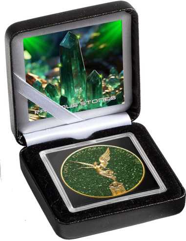 Esmeralda Piedras Preciosas Libertad 1 Oz Moneda de Plata México 2023 - Coins & More - Mexico