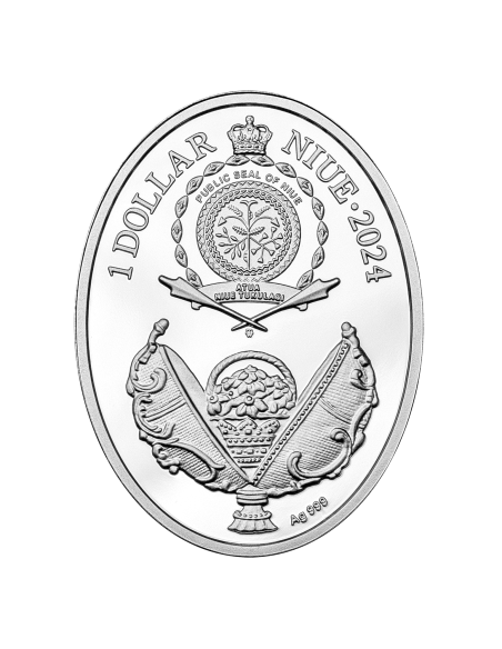 UOVA DI MAUVE Uova di Faberge Moneta d'argento da 1$ Niue 2024 - Coins & More - Niue