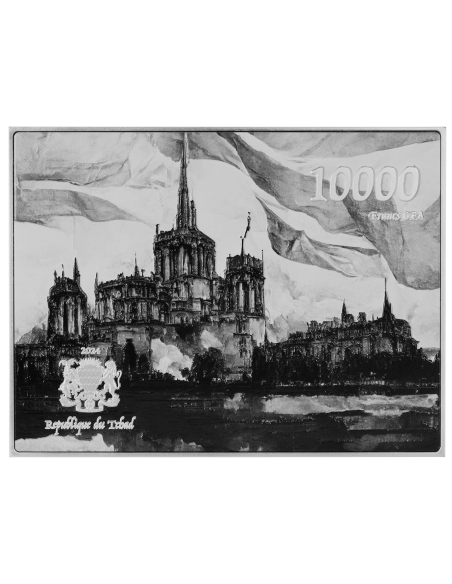 LIBERTY LEADING THE PEOPLE 1830 By Eugene Delacroix Colored 2.5 Oz Silver & 120g Copper Coin 10000 Francs Chad 2024 - Coins &...