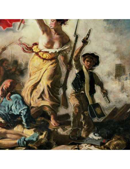 LIBERTY LEADING THE PEOPLE 1830 By Eugene Delacroix Colored 2.5 Oz Silver & 120g Copper Coin 10000 Francs Chad 2024 - Coins &...