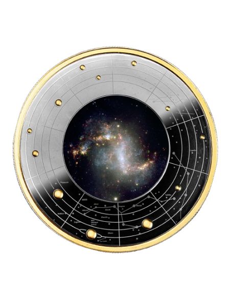 THE TOPSY-TURVY GALAXY Galaxies Silver Coin 500 Francs CFA Cameroon 2024 - Coins & More - Cameroon