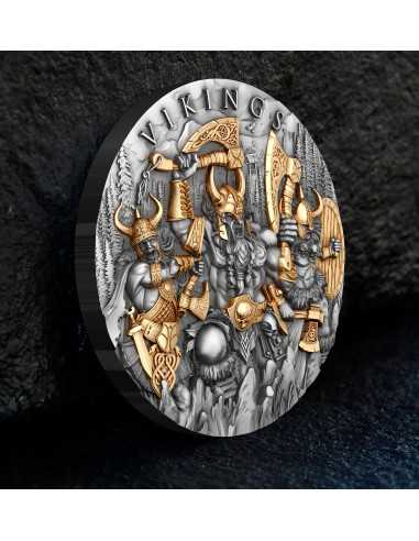 VIKINGS 2 Oz Silbermünze 5$ Niue 2024 - Coins & More - Niue