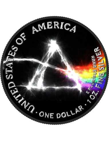 DARK SIDE OF THE USA Mysterien und Musik 1 Oz Silbermünze 1$ USA 2024 - Coins & More - Usa