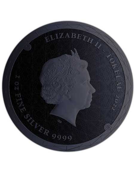 EAU ET FEU Pièce de 1 Oz en argent et ruthénium 5$ Tokelau 2022 - Coins & More - Tokelau