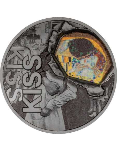 BESO EN EL BESO Carpe Diem Moneda de Plata de 2 Oz 10$ Palau 2024 - Coins & More - Palau