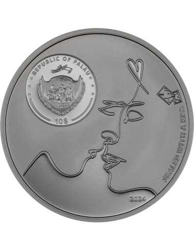 BESO EN EL BESO Carpe Diem Moneda de Plata de 2 Oz 10$ Palau 2024 - Coins & More - Palau