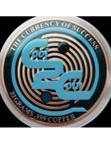 LUNAR DRAGON Colorized 33g Copper Coin Medal 2024 - Coins & More - Copper