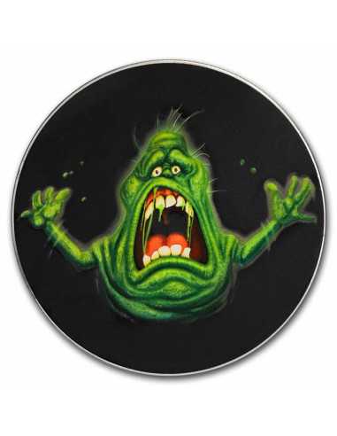 SLIMER Ghostbusters 40. Jahrestag 2 Oz Silbermünze 5$ Niue 2024 - Coins & More - Niue