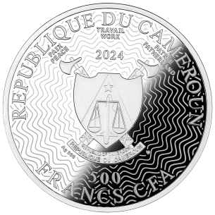 LIEBE UND SCHMERZ Edvard Munch Silbermünze 500 Francs CFA Kamerun 2024 - Coins & More - Kamerun 2