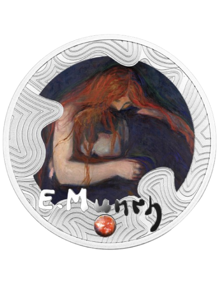 AMORE E DOLORE Edvard Munch Moneta d'argento da 500 Franchi CFA Camerun 2024 - Coins & More - Camerun