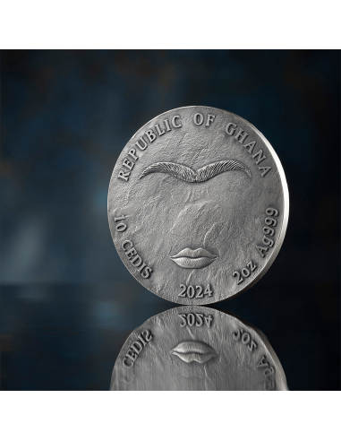 Moneta d'Argento da 2 Oz FRIDA 10 Cedis Ghana 2024 - Coins & More - Ghana