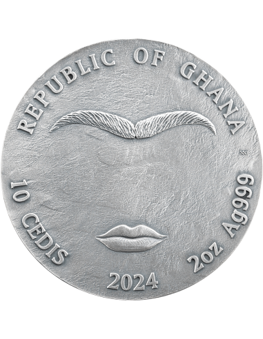Moneta d'Argento da 2 Oz FRIDA 10 Cedis Ghana 2024 - Coins & More - Ghana