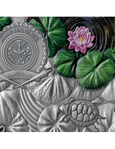 TORTUGA DE OREJAS ROJAS Moneda de Plata de 2 Oz 2$ Niue 2024 - Coins & More - Niue