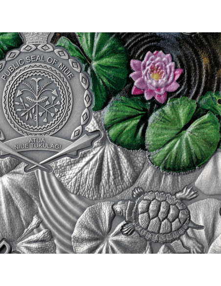 TORTUGA DE OREJAS ROJAS Moneda de Plata de 2 Oz 2$ Niue 2024 - Coins & More - Niue