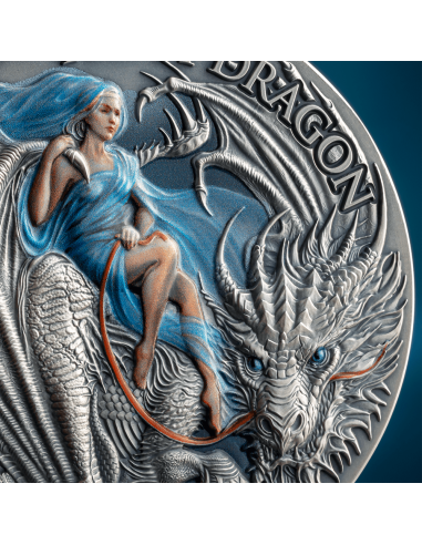 FROST DRAGON Dragonology 2 Oz Silver Coin 2000 Francos Camerún 2024 - Coins & More - Camerún
