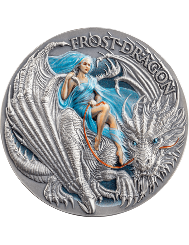 FROST DRAGON Dragonology 2 Oz Silbermünze 2000 Francs Kamerun 2024 - Coins & More - Kamerun