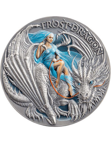 FROST DRAGON Dragonology 2 Oz Silver Coin 2000 Francos Camerún 2024 - Coins & More - Camerún