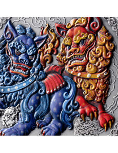 IMPERIAL GUARDIAN LIONS Orientalische Kultur Sammlung 50g Silbermünze 10 Cedis Ghana 2024 - Coins & More - Ghana