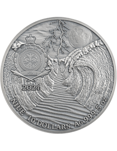 THE EXODUS Fundamental Stories of the Bible 5 Oz Silver Antique Coin 10$ Niue 2024 - Coins & More - Tokelau