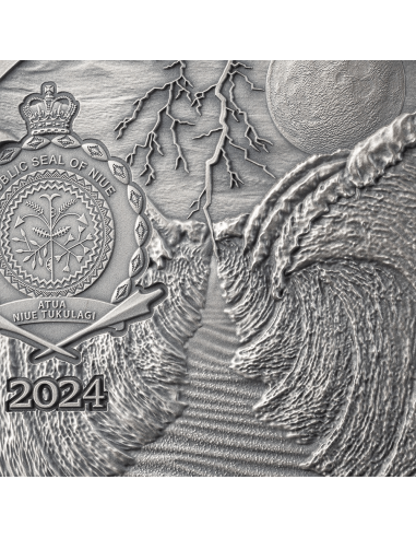 THE EXODUS Fundamental Stories of the Bible 5 Oz Silver Antique Coin 10$ Niue 2024 - Coins & More - Tokelau