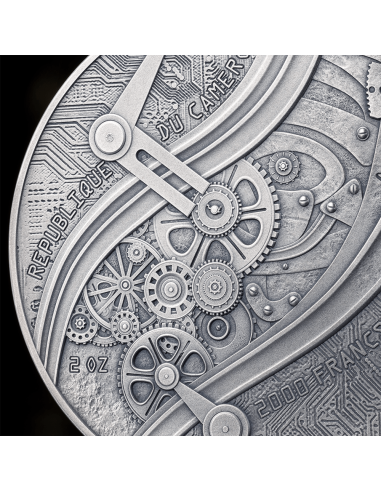 LEONARDO DA VINCI Futurists of the Past 2 Oz Silver Coin 2000 Francs Cameroon 2024 - Coins & More - Cameroon