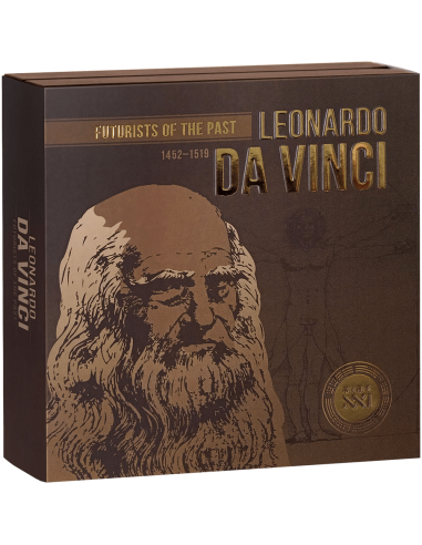 LEONARDO DA VINCI Futurists of the Past 2 Oz Silver Coin 2000 Francs Cameroon 2024 - Coins & More - Cameroon